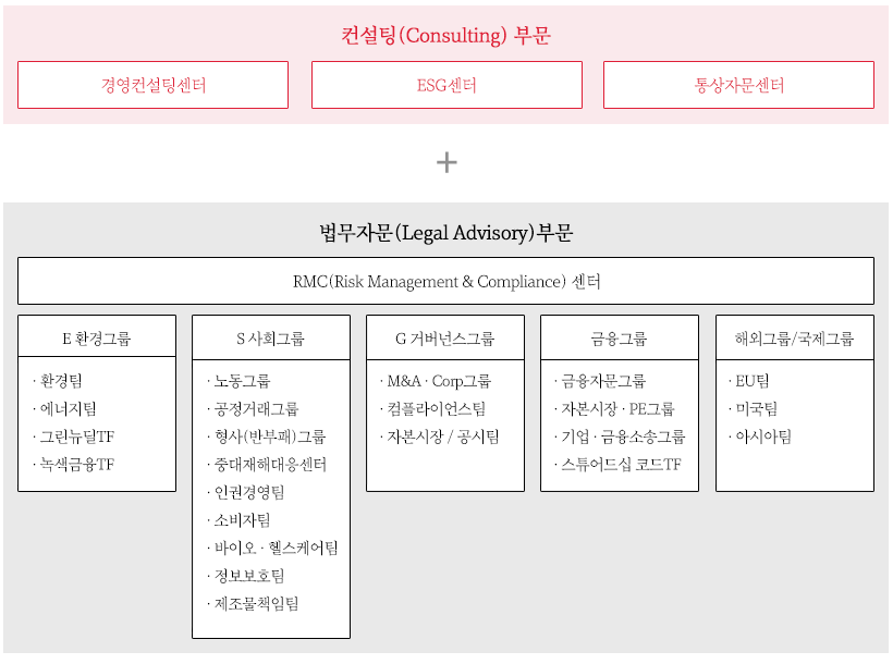 ESG & Sustainability 업무 조직도